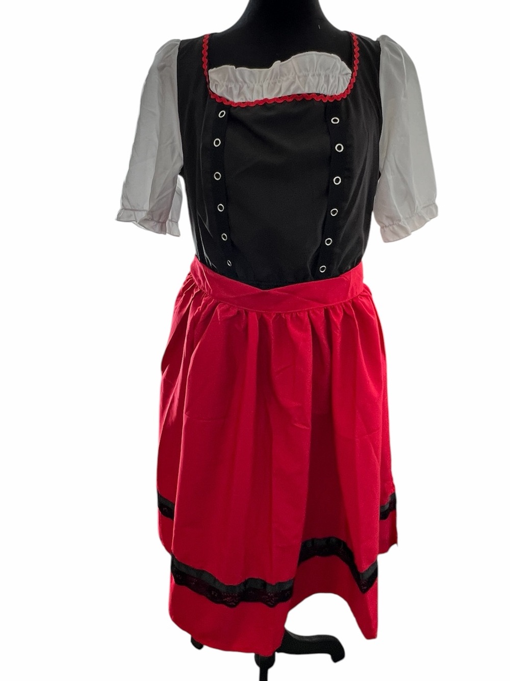 Oktoberfest German Dirndl Dress Halloween Costume Bar Maid Bavarian Size XL